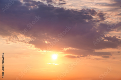 Bright colorful sky during the sunset. Background for design_ © Volodymyr