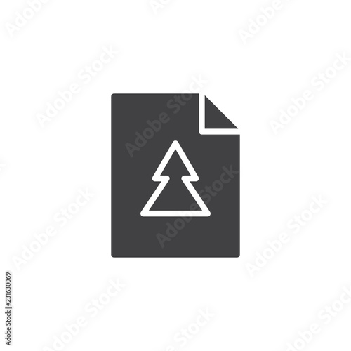 Free Download Christmas card vector icon. filled flat sign for mobile concept and web design. xmas tree greeting card simple solid icon. Symbol, logo illustration. Pixel perfect vector graphics - GFXLoad