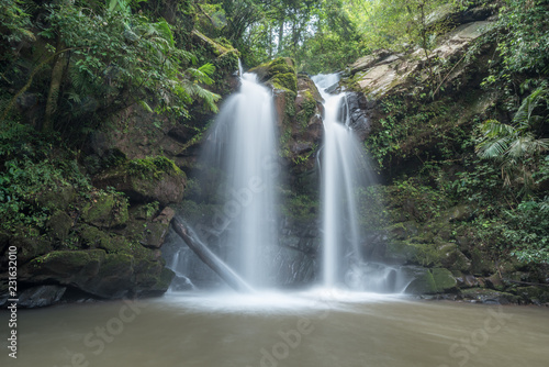 Beautiful waterfall in rainforest