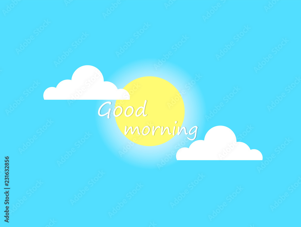 good morning vector background good morning vector background