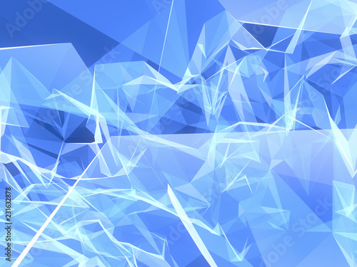 blue abstract background, 3D rendering.