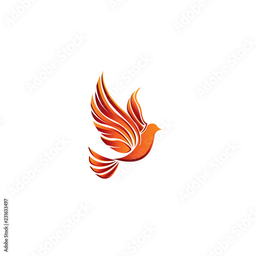 Dove Of Peace. Illustration with dove holding an olive branch symbolizing peace on earth. LIne Art dove. Ink painting style. Line art for logo and design. Vector illustration. Peace logo.