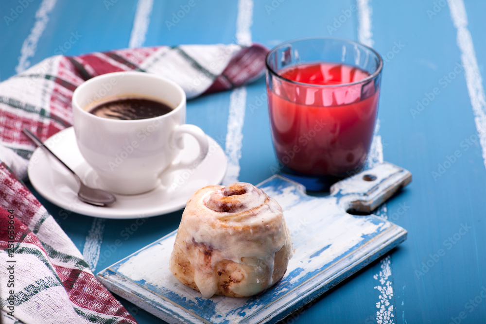 Coffee Cup and Cake. Breakfast Coffee Cup and Cake. Breakfast