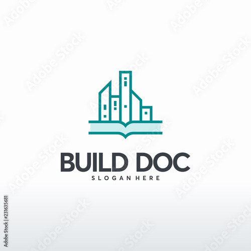 Buildings Document logo designs concept vector, Property symbol, Real estate logo