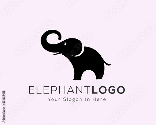 stand elephant attraction logo design inspiration