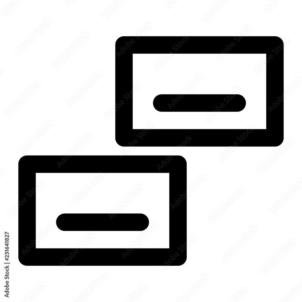 Visit card icon. Outline visit card vector icon for web design isolated on white background Visit card icon. Outline visit card vector icon for web design isolated on white background