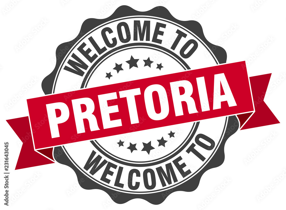 Obraz premium Pretoria round ribbon seal