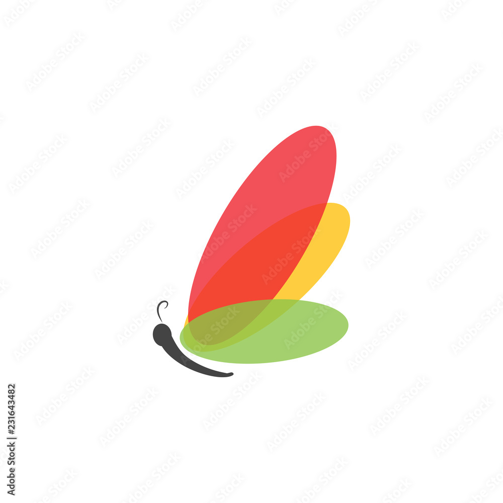 Butterfly graphic design template vector Butterfly graphic design template vector