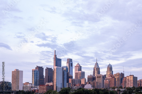 Philadelphia Skyline in the Evening photo