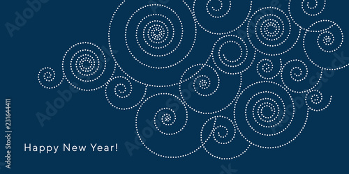 Simple elegant winter invitation card template.