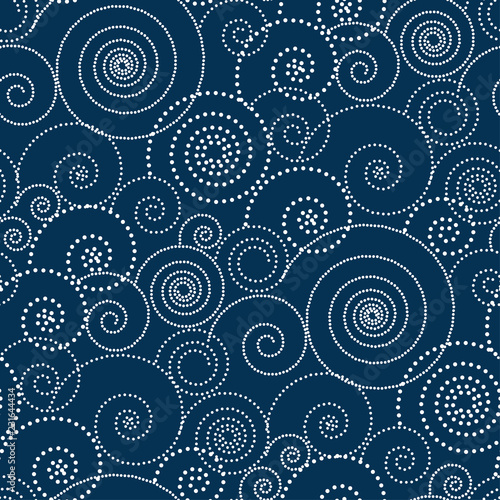 Abstract winter frost pattern seamless pattern.