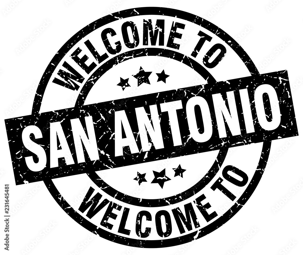 welcome to San Antonio black stamp welcome to San Antonio black stamp