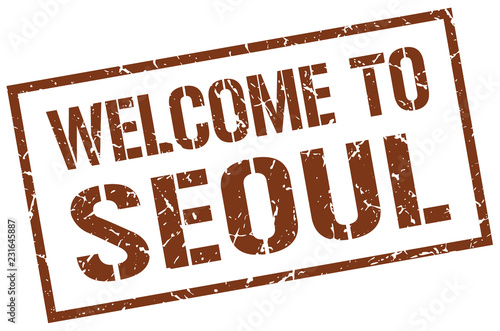 welcome to Seoul stamp