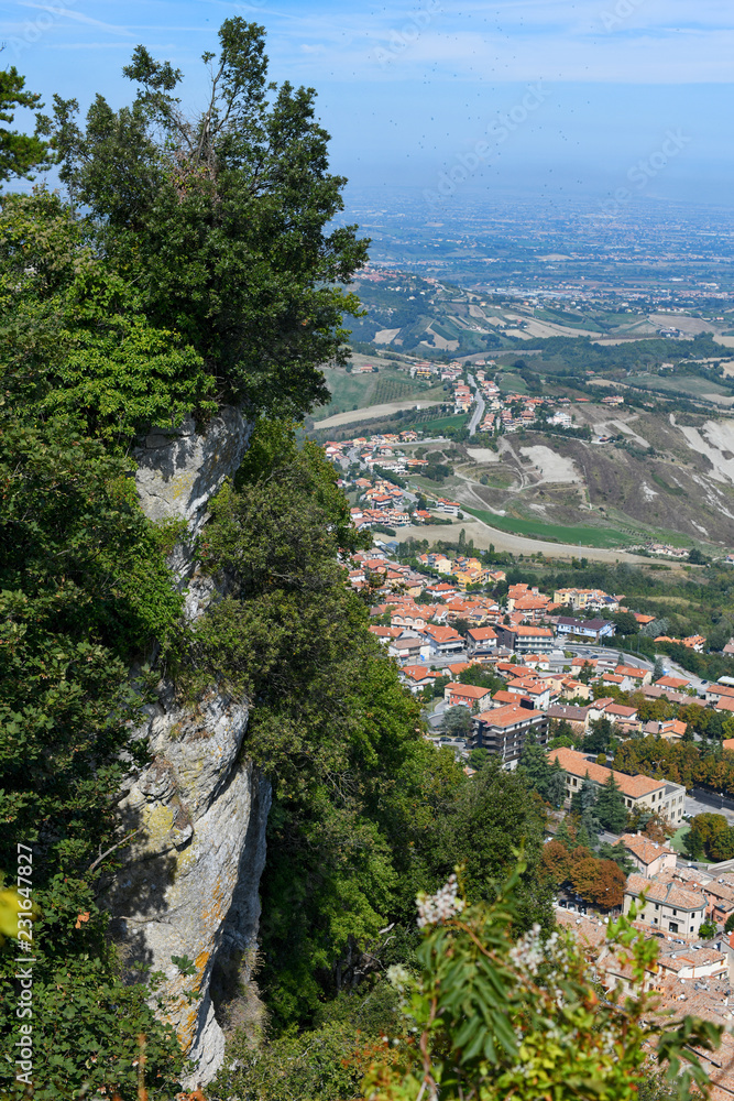 Fototapeta premium Beautiful panorama of Republic of San Marino