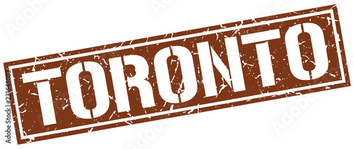 Photography Toronto brown square stamp