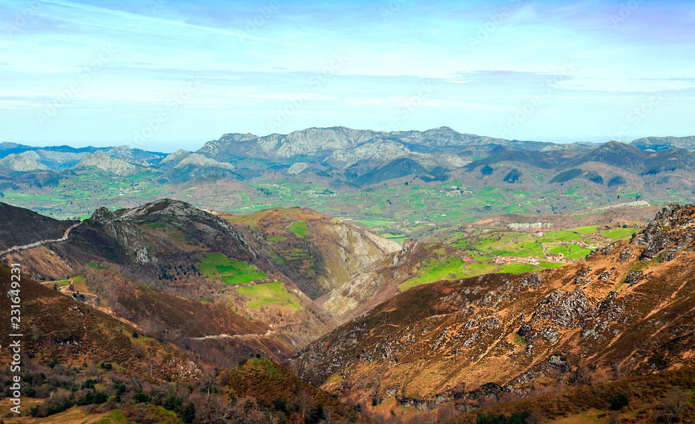 Mountains of Asturias in Spain