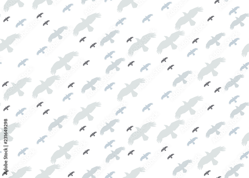 seamless background with flying birds seamless background with flying birds