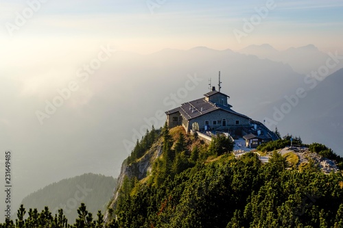 Kehlsteinhaus am Kehlstein, Berchtesgaden Alps, Berchtesgaden National Park, Schonau am Konigsee, Upper Bavaria, Beyern, Germany, Europe photo