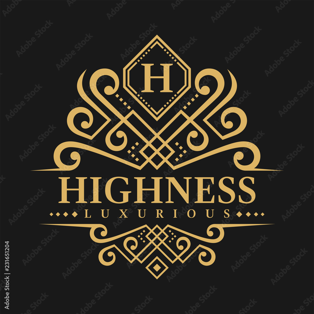 Letter H Logo - Classic Luxurious Style Logo Template