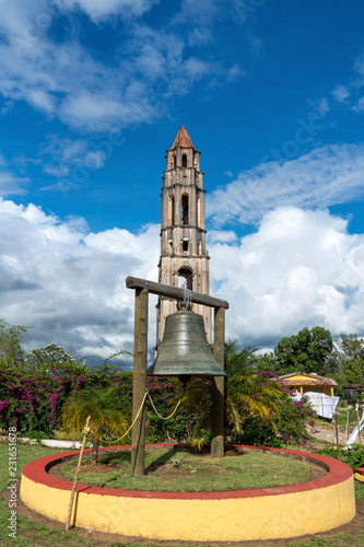 Manaca Iznaga Tower and bell in Valley of the Sugar Mills photo