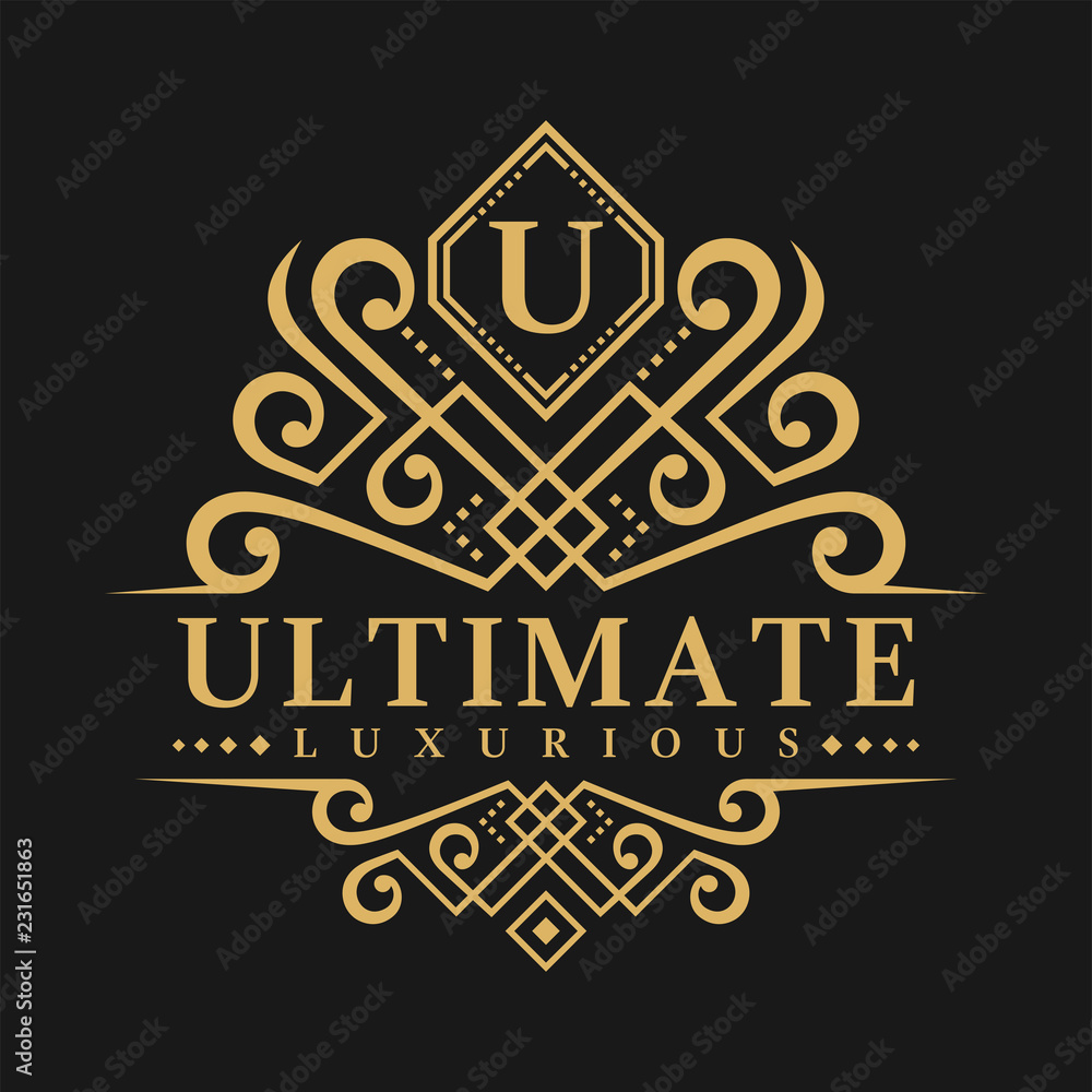 Letter U Logo - Classic Luxurious Style Logo Template