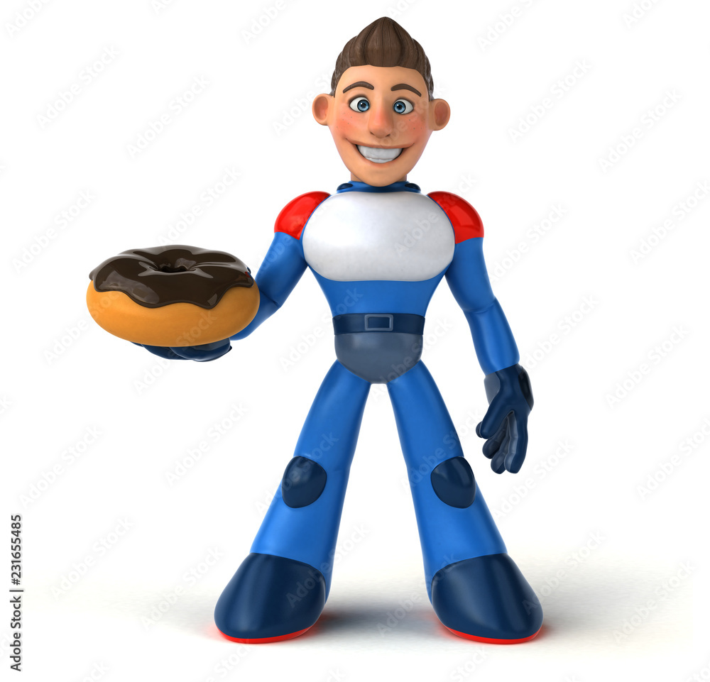 Super modern superhero - 3D Illustration Super modern superhero - 3D Illustration