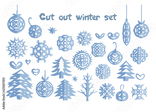 7311727 Christmas handmade cut out collection.