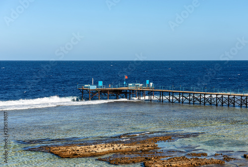 Red Sea Egypt - Pier above the Coral Reef