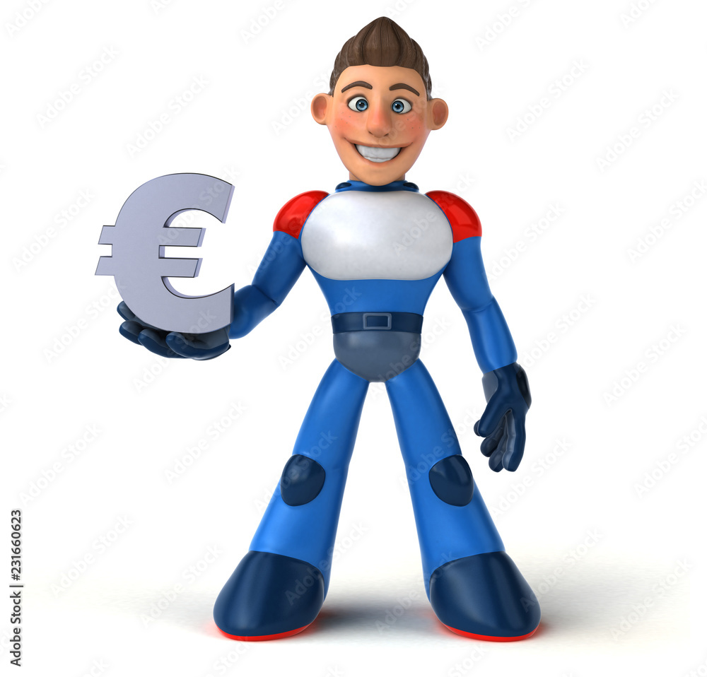 Super modern superhero - 3D Illustration Super modern superhero - 3D Illustration