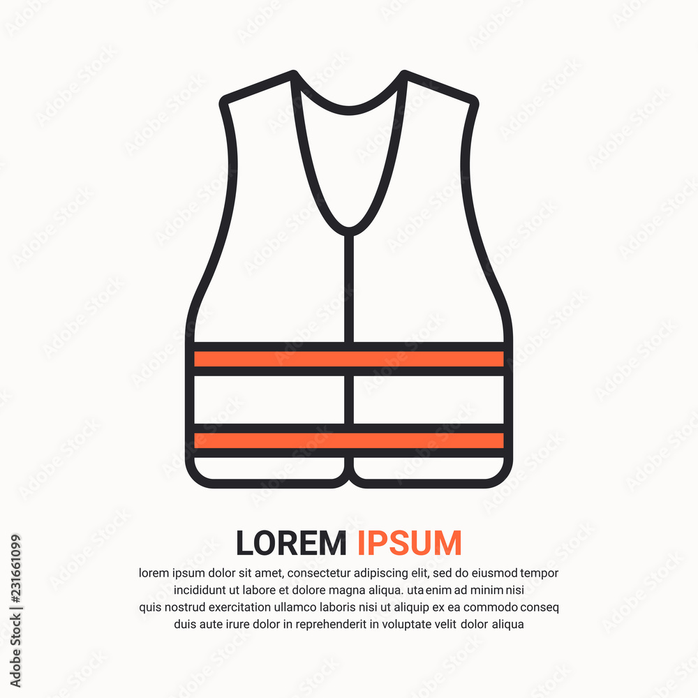 Safety vest icon Safety vest icon