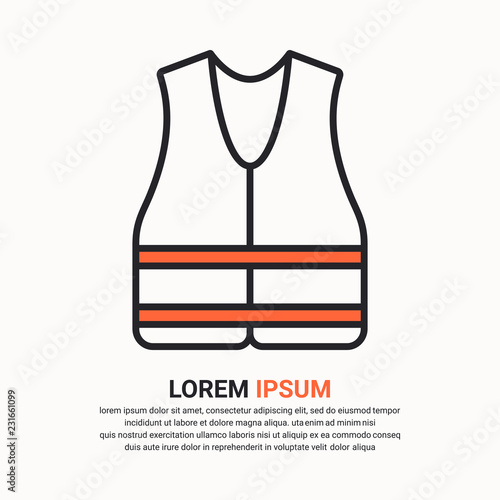 Safety vest icon