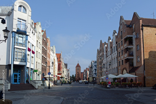 Straße in der Altstadt von Elblag
