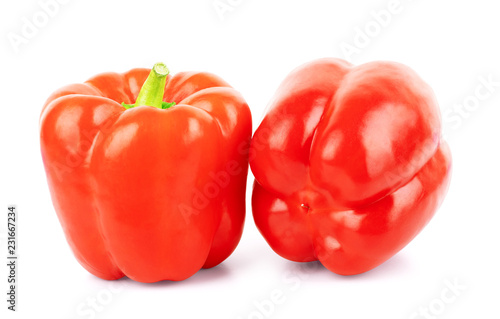 Red sweet pepper on a white background © vadarshop
