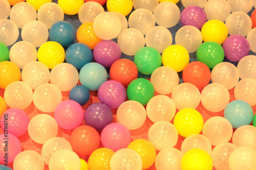 Wallpaper Mural colorful balls children , funny kindergarten plastic ball pond . Torontodigital.ca