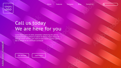 Abstract colorful vector background. Color falling shapes depending on the gradient
