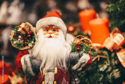 Santa Claus Christmas Toy decoration in Salzburg Christmas Market