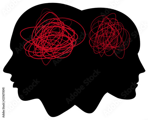 vector illustration of human brain