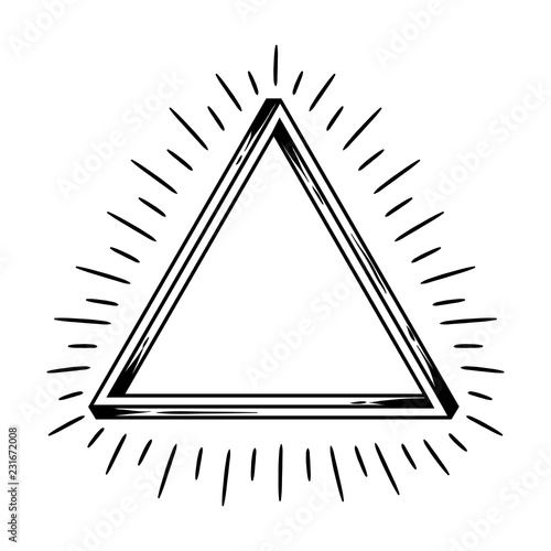 Impossible infinite triangle figure.