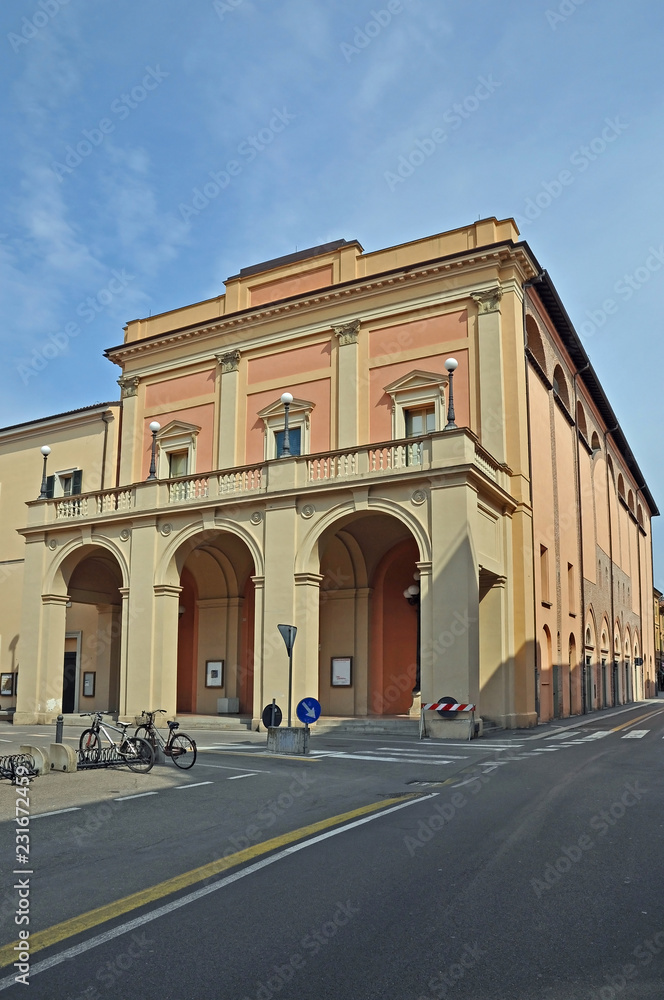 Imola, Italy,  Ebe Stignani theatre along the old Emilia street. 