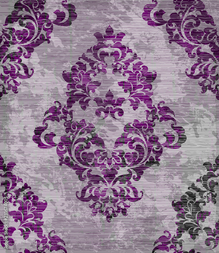 Vintage baroque pattern Vector. Luxury ornament background decoration. Old ru...