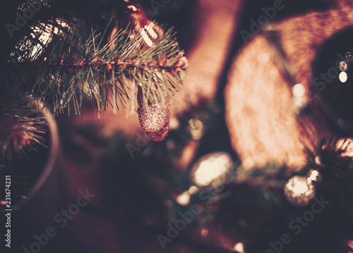 Background of Christmas Decoration on vintage style © joeycheung
