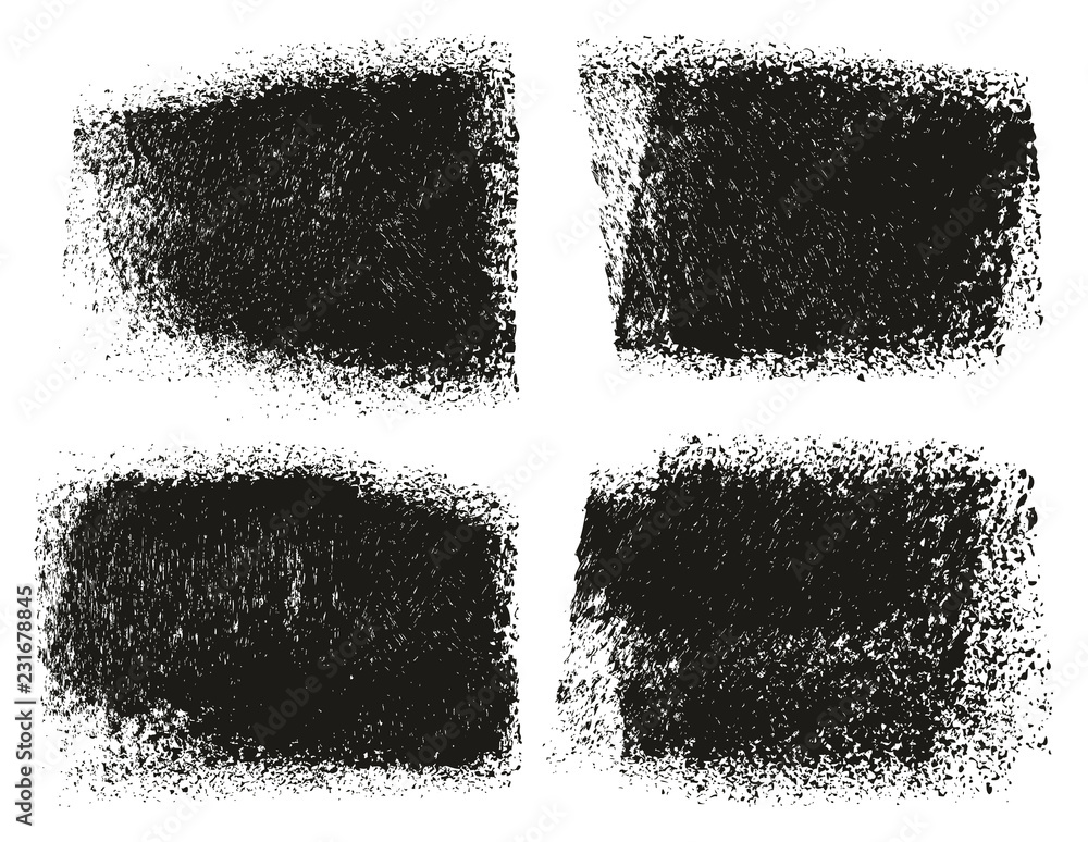 Obraz premium Paint Roller Rough Grunge Backgrounds High Detail Abstract Vector Lines & Background Set 147