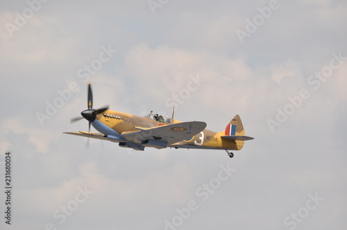 WW2 RAF Spitfire in desert camouflage