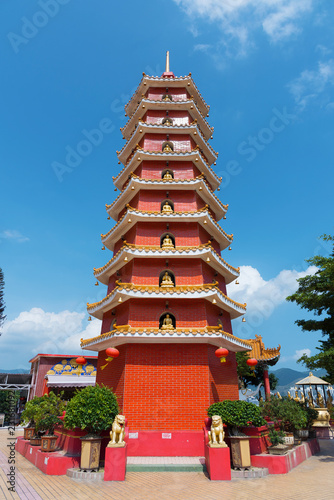 Photography Pagoda of Ten Thousand Buddhas Monastery in Hong Kong, China