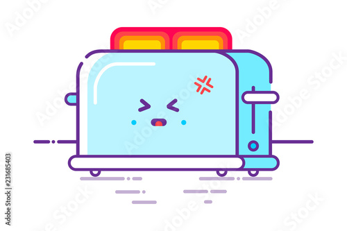 The toaster cooks toast as hell