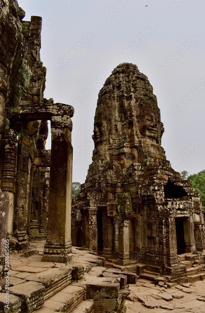 Bayon temple, Angkor Thom, Siem Reap, Cambodia. 