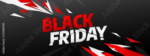 Black Friday sale banner template design. Special offer. Vector illustration eps 10.