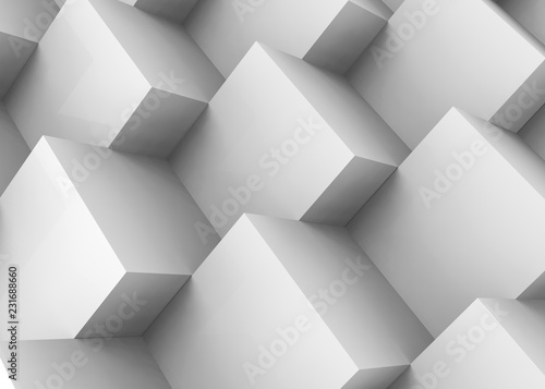 Coloful Cube Background- 3D