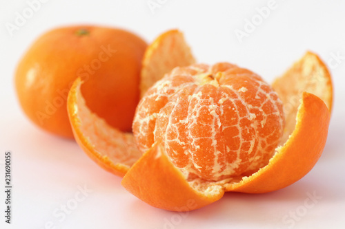 皮を剥いたみかん