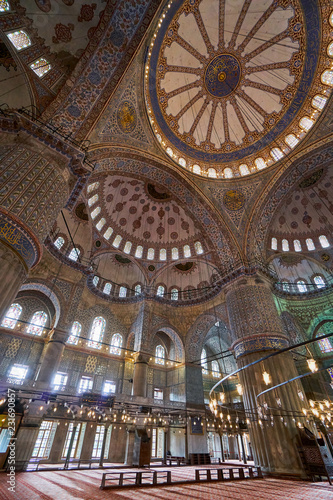 Blue mosque Sultanahmet interior beauty turkish architecture muslim landmark, islam religion temple cultural heritage